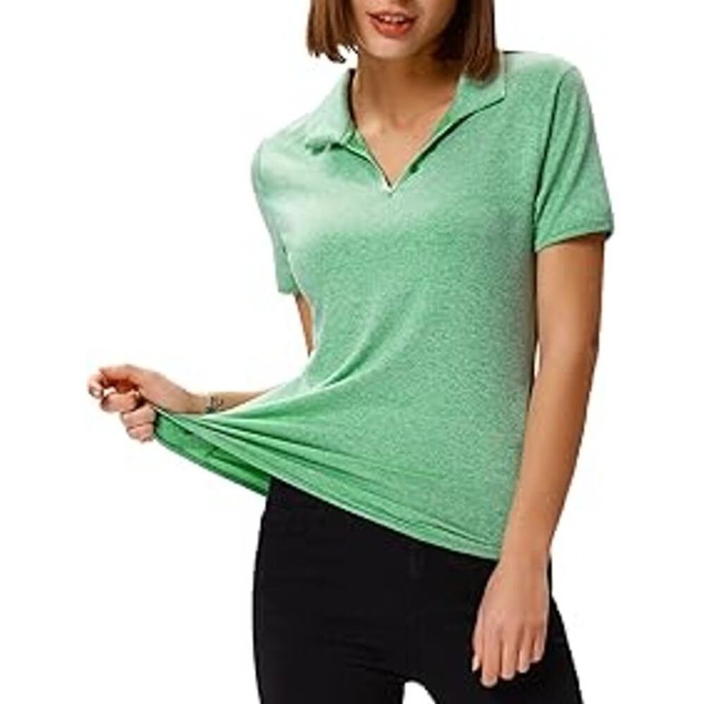 Jack Smith Shirt Top Women Size Large Green Stretchy Outdoor Workout Activewear